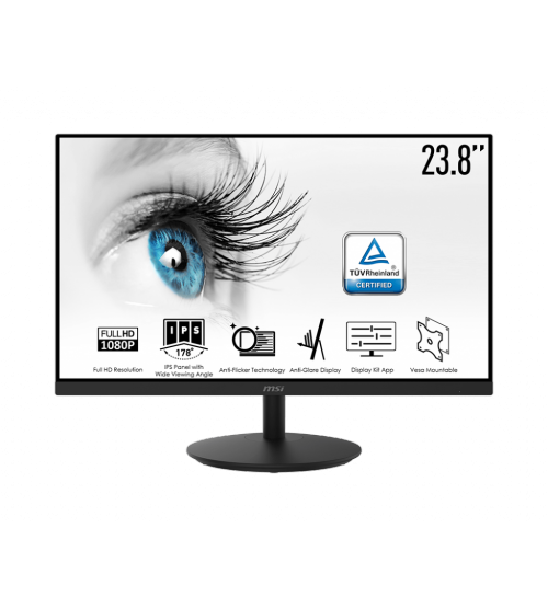  MSI Pro MP242 23.8” Inch 75Hz FHD IPS Level Ultra Slim Frameless Monitor